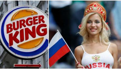 Burger King ofreció hamburguesas gratis a rusas que se embarazaran de futbolistas