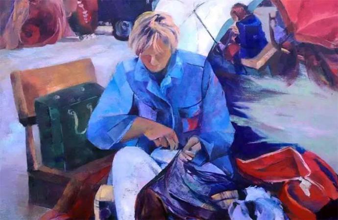 Milagros Elorz prepara su próxima exposición en el Ateneo de Madrid
