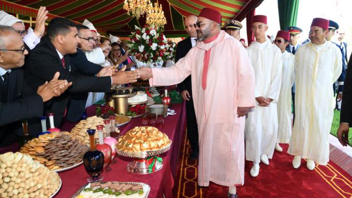 Mohamed VI en la celebración del 20º aniversario de su reinado en Tánger en 2019. Bestimages