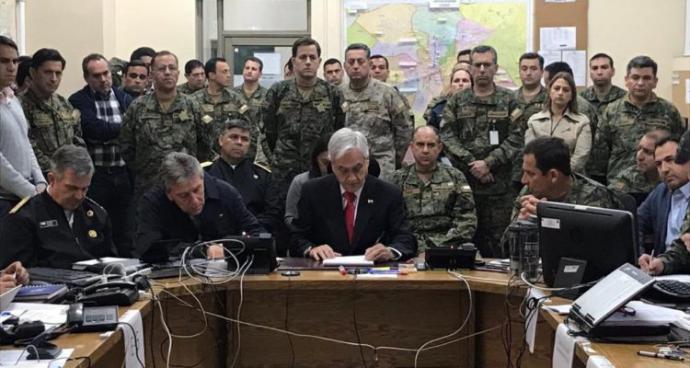 Chile: Sebastián Piñera: “Estamos en guerra contra un enemigo poderoso”