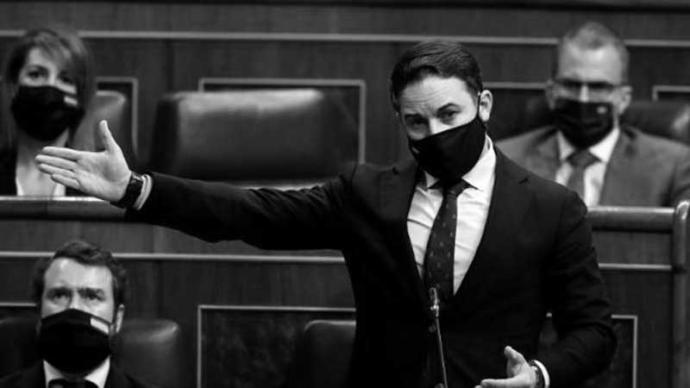 El líder de Vox, Santiago Abascal