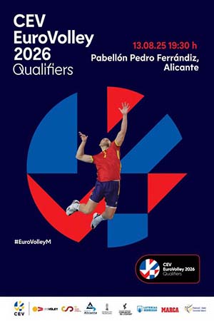 Alicante vibra con el voleibol: España se juega el pase al EuroVolley 2026 frente a Suiza