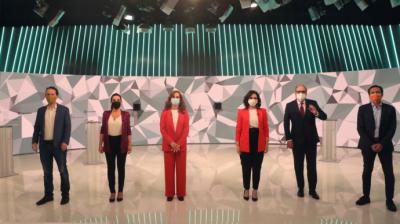 Debate a seis de los candidatos en las elecciones de la Comunidad de Madrid