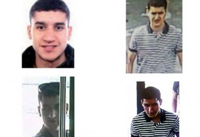 Younes Abouyaaqoub, el asesino de Barcelona. 