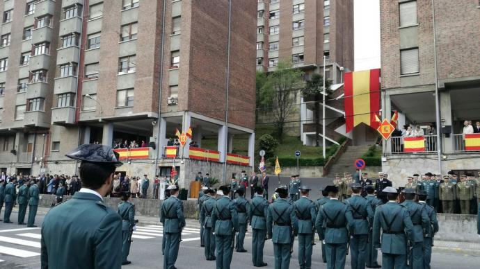 Un acto de la Guardia Civil en Intxaurrondo 