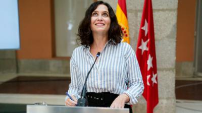 La presidenta de la Comunidad de Madrid en funciones, Isabel Díaz Ayuso. A. Pérez Meca / Europa Press