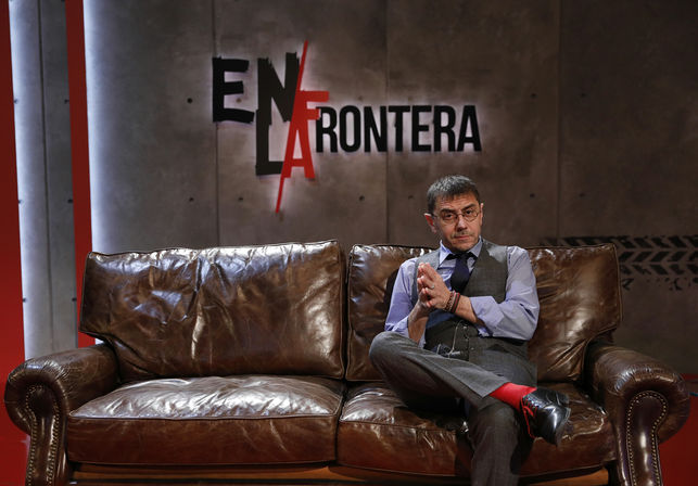 Juan Carlos Monedero, durante la entrevista con eldiario.es MARTA JARA