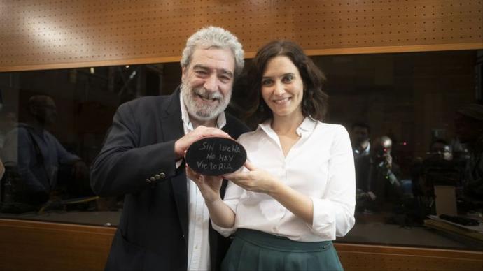 La presidenta de la Comunidad de Madrid, Isabel Díaz Ayuso, y su jefe de gabinete, Miguel Ángel Rodríguez.