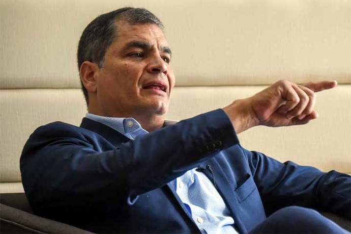 El expresidente ecuatoriano Rafael Correa 