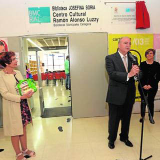 Inauguración de la Biblioteca “Josefina Soria” en imagen de archivo