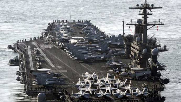 Norcorea amenaza con hundir portaaviones de EEUU si entra a sus aguas