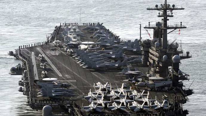 Norcorea amenaza con hundir portaaviones de EEUU si entra a sus aguas