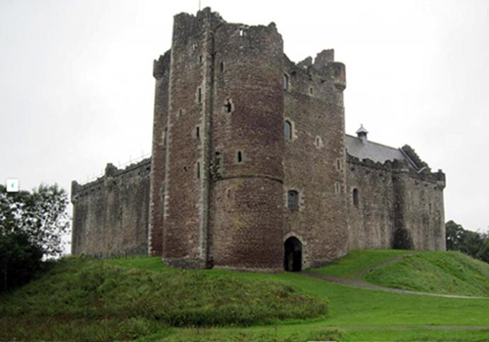 El castillo de Doune en Escocia es uno de los mejor conservados del país