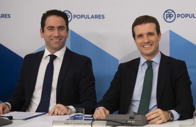 García Egea junto a Pablo Casado