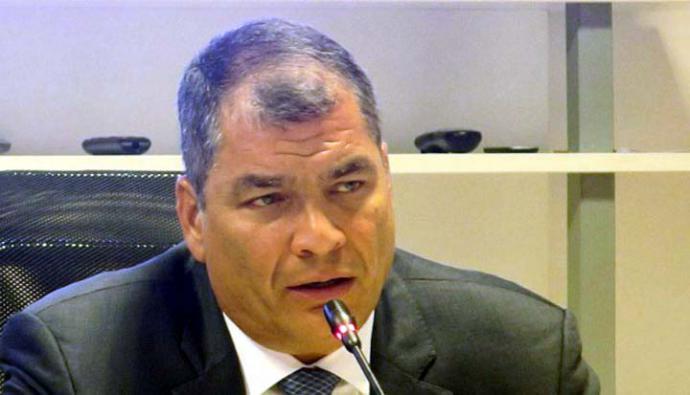 Rafael Correa, ex presidente de Ecuador 