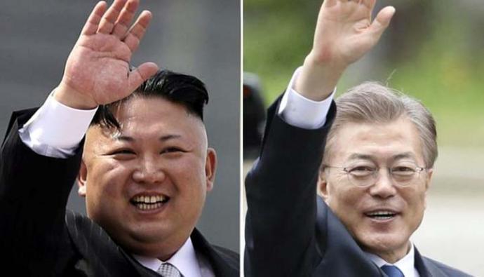 El líder de Corea del Norte, Kim Jong-un, y el presidente de Corea del Sur, Moon Jae-in, se reunirán a finales de abril. 