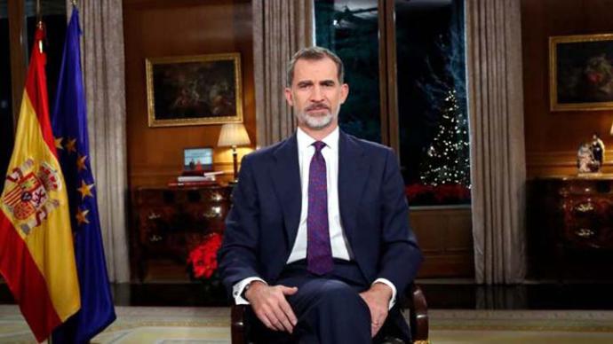 Felipe VI, durante su discurso de Navidad CASA REAL