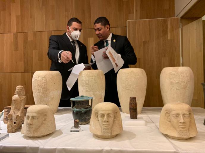 Traslado a Egipto de 36 importantes piezas desde el Museo Arqueológico de Madrid