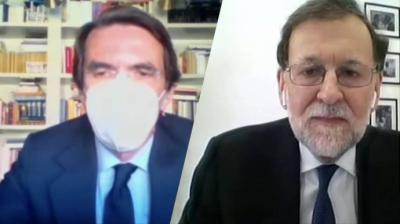 Aznar y Rajoy en sus declaraciones en el juicio de la Caja B