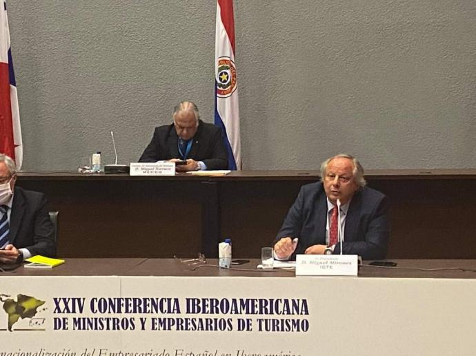 Miguel Mirones en la Conferencia Iberoamericana de Ministros y Empresarios de Turismo