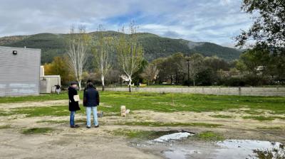 Replanteo de las parcelas de los futuros parques de bomberos de Sotillo, Cebreros y Arévalo