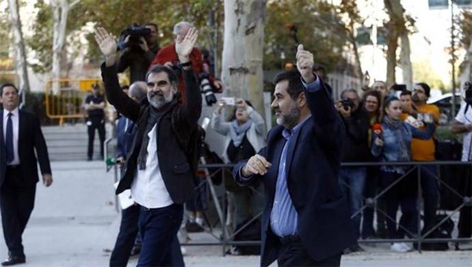 Jordi Sànchez y Jordi Cuixart 