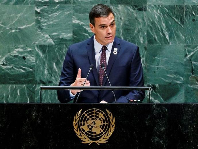 Sánchez reivindica en la ONU la exhumación de Franco: 'Cerramos un capítulo oscuro de nuestra historia'