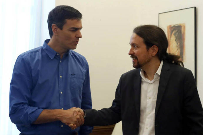 Pedro Sánchez y Pablo Iglesias en una imagen de archivo