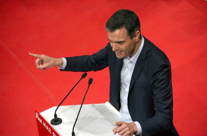 El presidente del Gobierno y secretario general del PSOE, Pedro Sánchez