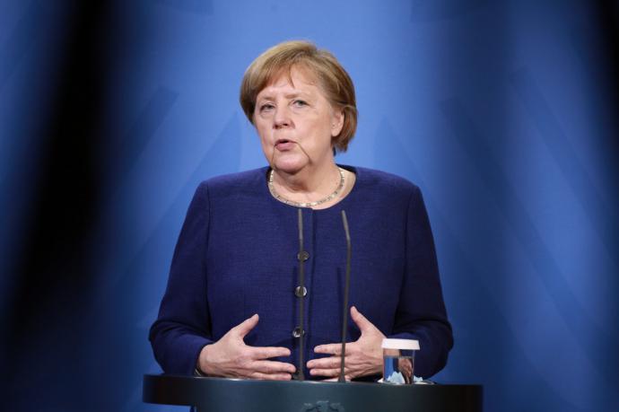 Angela Merkel ha comparecido este jueves en rueda de prensa. Foto: Efe/Christian Marquardt. 