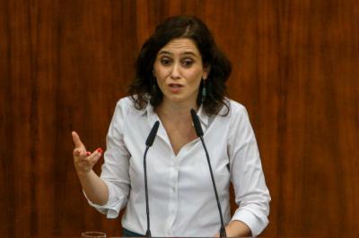 La presidenta de la Comunidad de Madrid Isabel Díaz Ayuso
