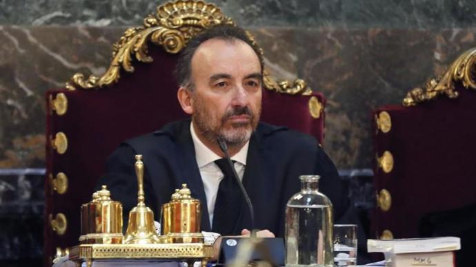 El magistrado Manuel Marchena durante el juicio del procés EFE