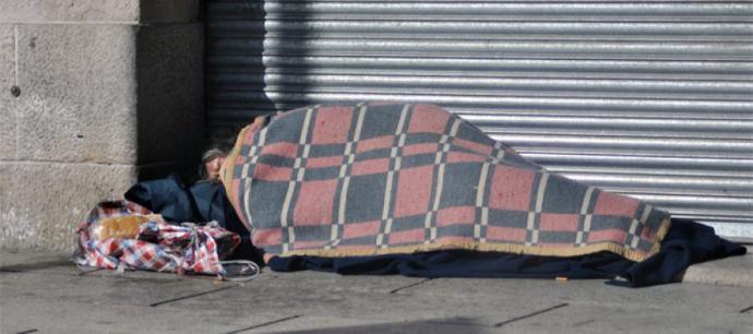 El número de personas que duermen en la calle ha aumentado notoriamente...