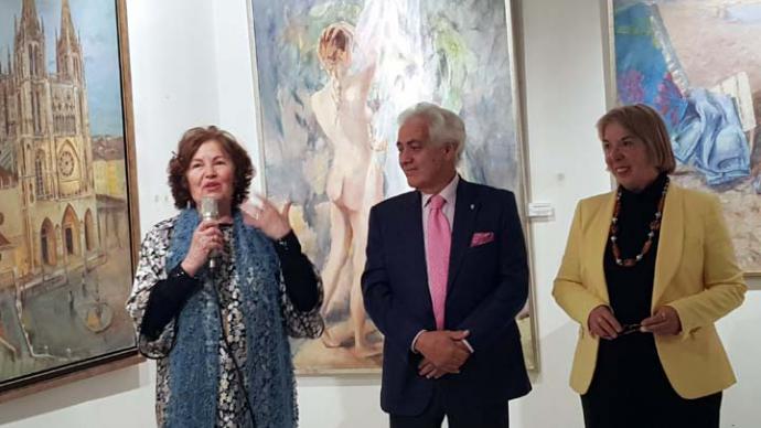 Mercedes Ballesteros inaugura su exposición de pintura y escultura 2000-2018 en el Ateneo de Madrid