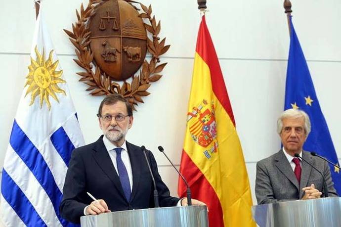 Rueda de prensa de Mariano Rajoy y del presidente de Uruguay, Tabaré Vázquez