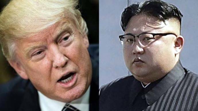 Estados Unidos y Corea del Sur realizan su más grande maniobra militar conjunta. En la imagen, Donald Trump y Kim Jong-un