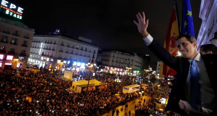 “Pronto estaremos juntos de nuevo”, dice Juan Guaidó ante miles de venezolanos en Madrid
