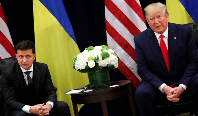 Donald Trump se reunió con el presidente de Ucrania Volodymyr Zelensky. 