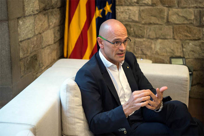 Raúl Romeva, responsable  de relaciones exteriores del gobierno de Cataluña.

