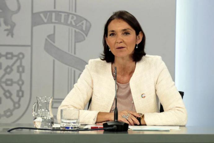 La ministra de Industria, Comercio y Turismo, Reyes Maroto