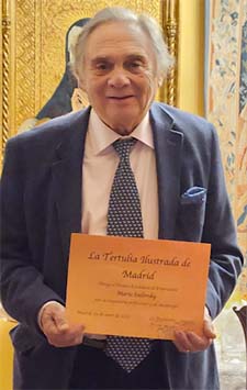 MARIO SASLOVSKY, Diploma de Excelencia de la Tertulia Ilustrada como empresario y mecenas argentino