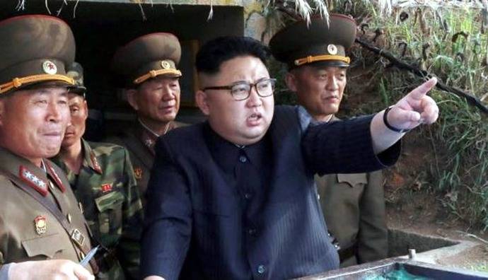 Kim Jong-un , supremo  líder de Corea del Norte