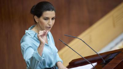 Rocío Monasterio, portavoz de Vox en la Asamblea de Madrid. EUROPA PRESS