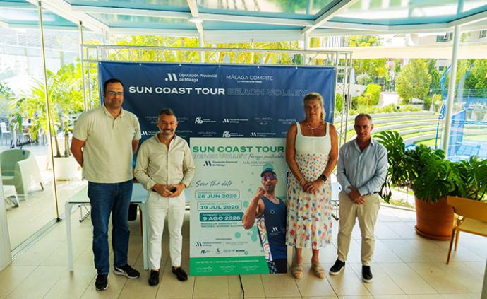 La Diputación colabora para impulsar el Sun Coast Tour, el primer circuito federado de vóley playa de la Costa del Sol