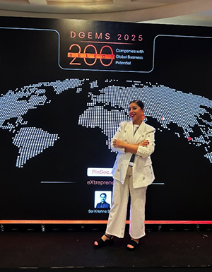 Patricia Sánchez deslumbra en India, la utrerana entra en el círculo global de la moda y la tecnología