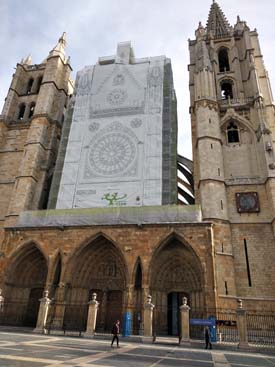 No acaban las obras en la catedral de León