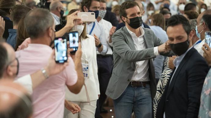 Casado y García Egea, el pasado fin de semana en el congreso del PP balear. David Mudarra / PP