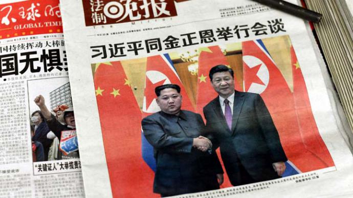 China recibió a Kim Jong Un en su visita no oficial con derroche de lujo