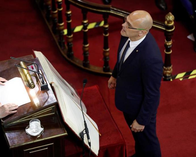 El senador de ERC Raúl Romeva