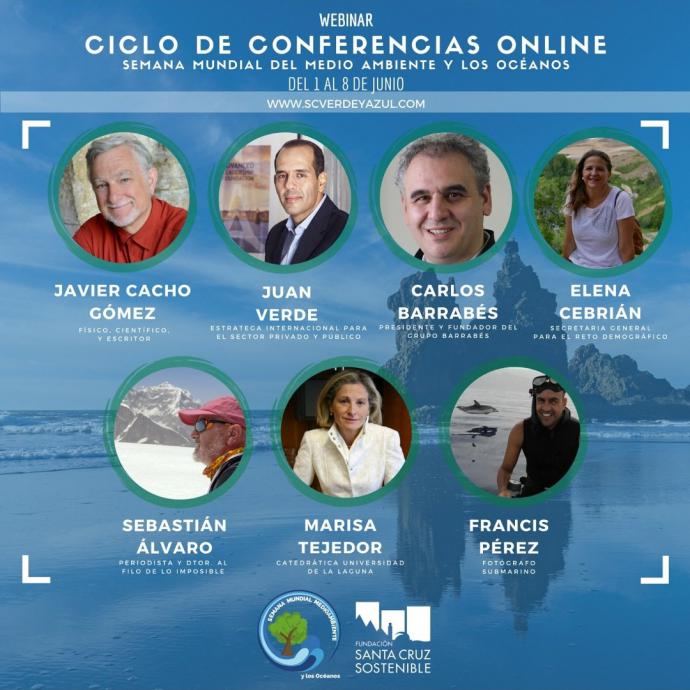  El Ayuntamiento de Santa Cruz de Tenerife celebrara el 1 de junio el Día del Medio Ambiente y de los Océanos con un ciclo de conferencias online